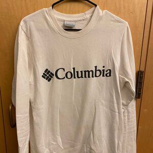 Columbia White Sweatshirt Small